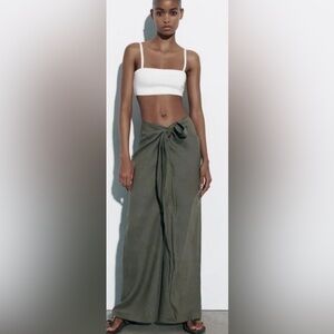 Zara ZARA Linen Pareo pants size M NWT never worn